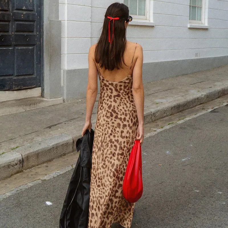 Leopard Print Maxi Dress