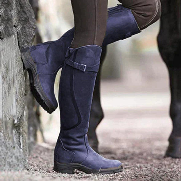 Rugged Brown Waterproof Country Boots