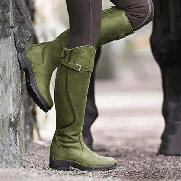 Rugged Brown Waterproof Country Boots
