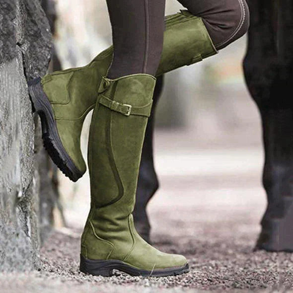 Rugged Brown Waterproof Country Boots
