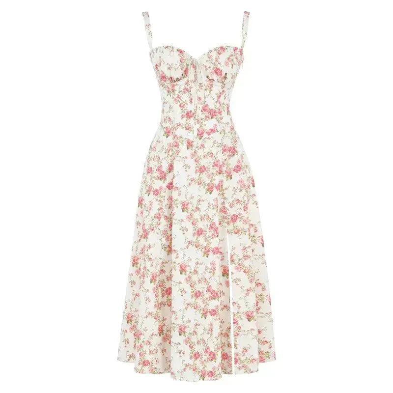 Summer Floral Midi Dress