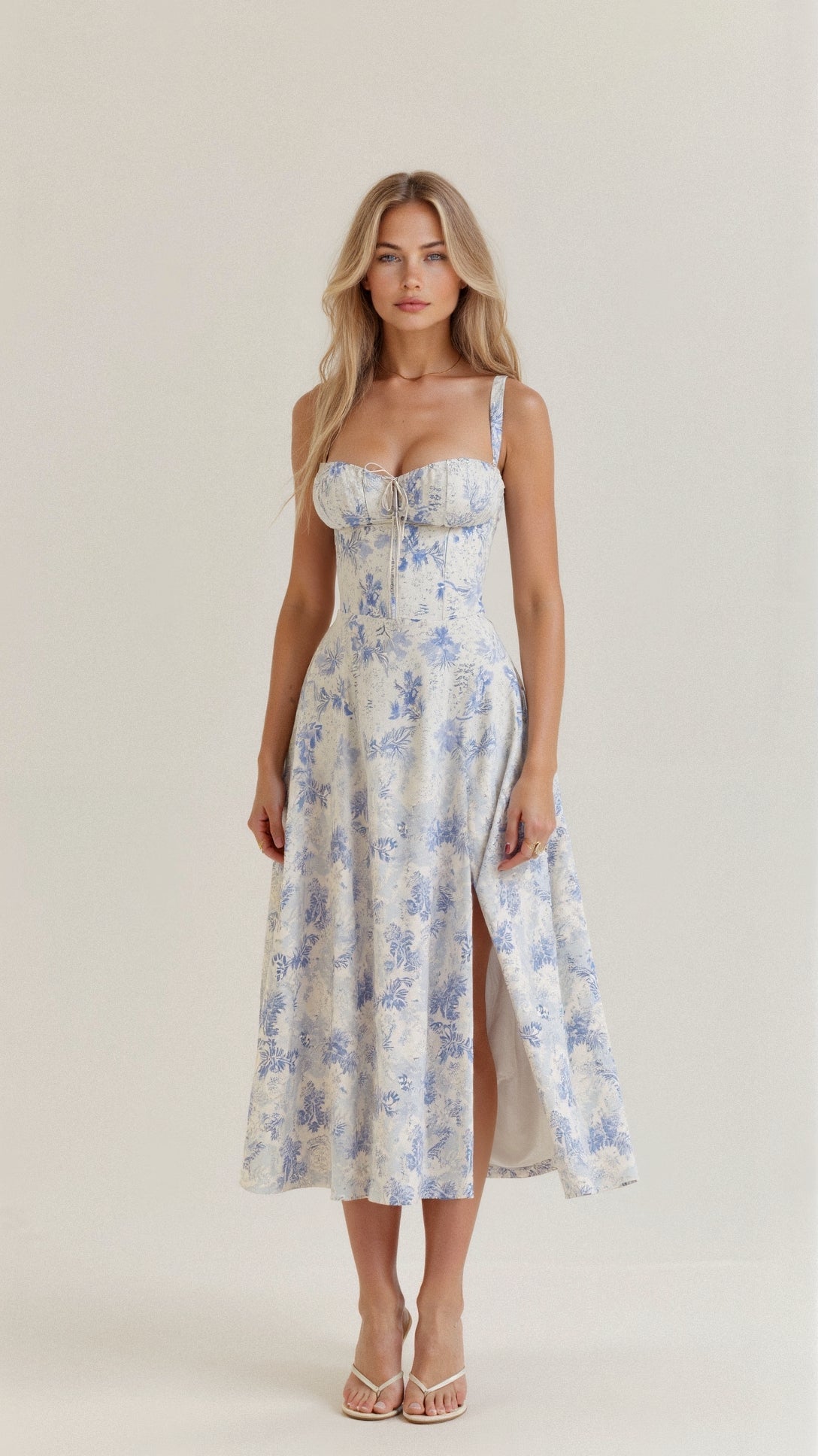 Summer Floral Midi Dress