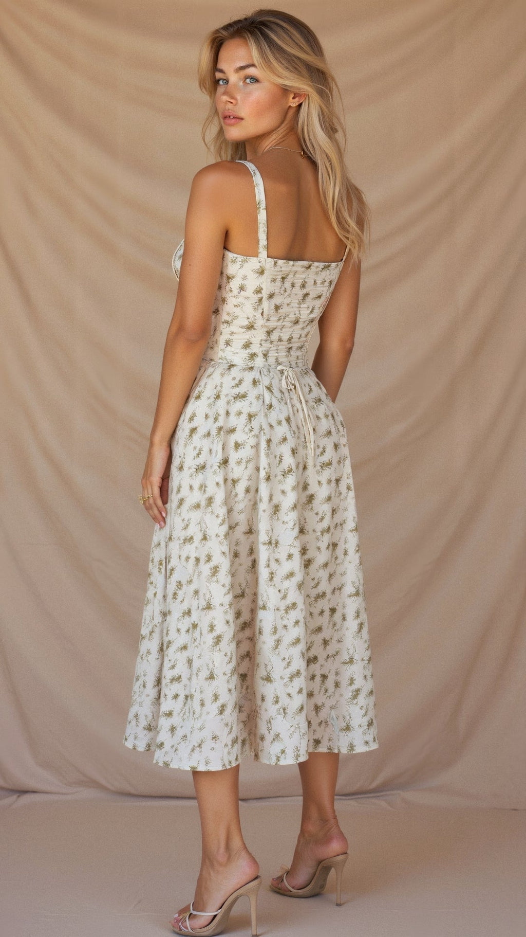 Summer Floral Midi Dress