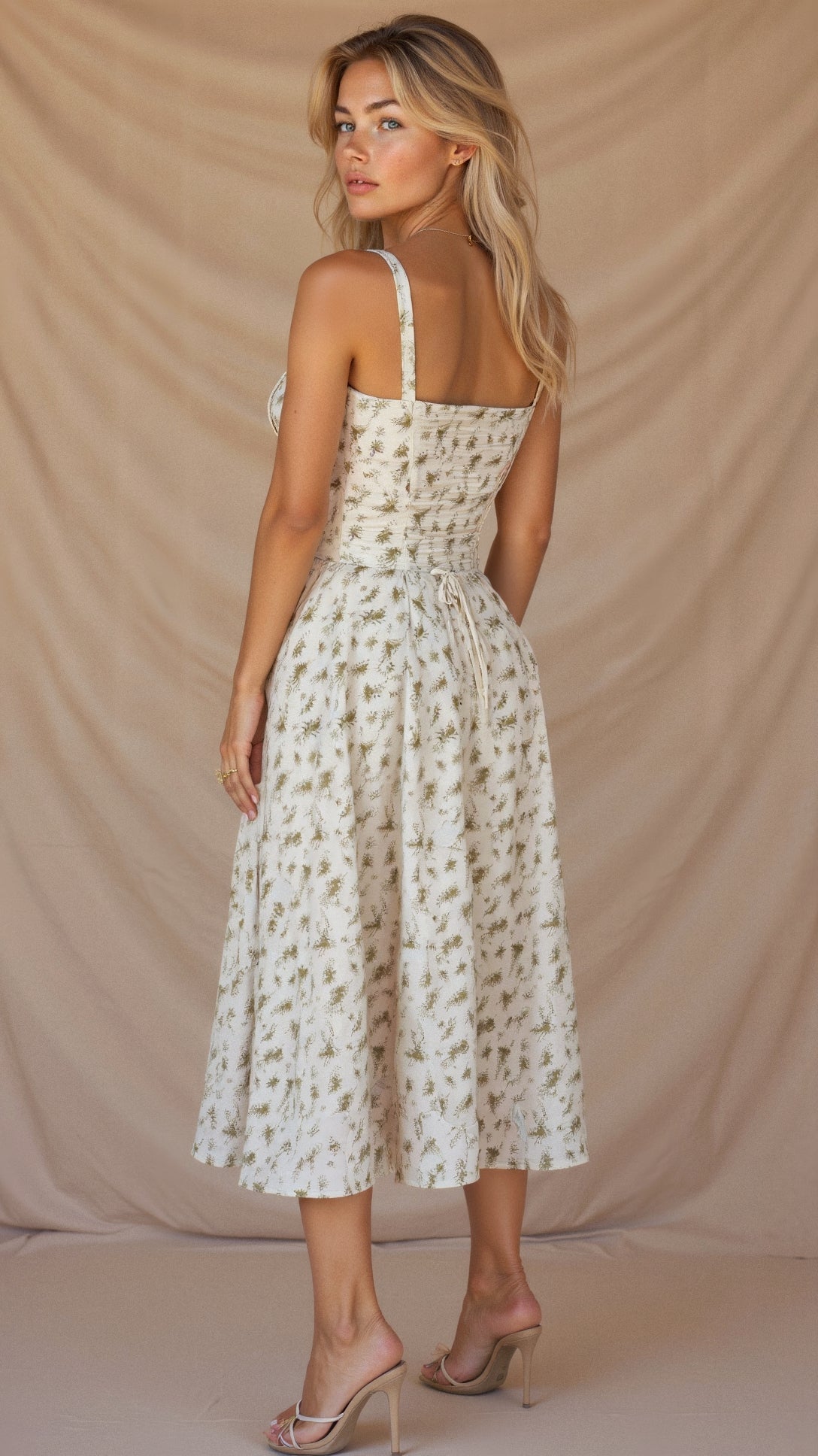 Summer Floral Midi Dress