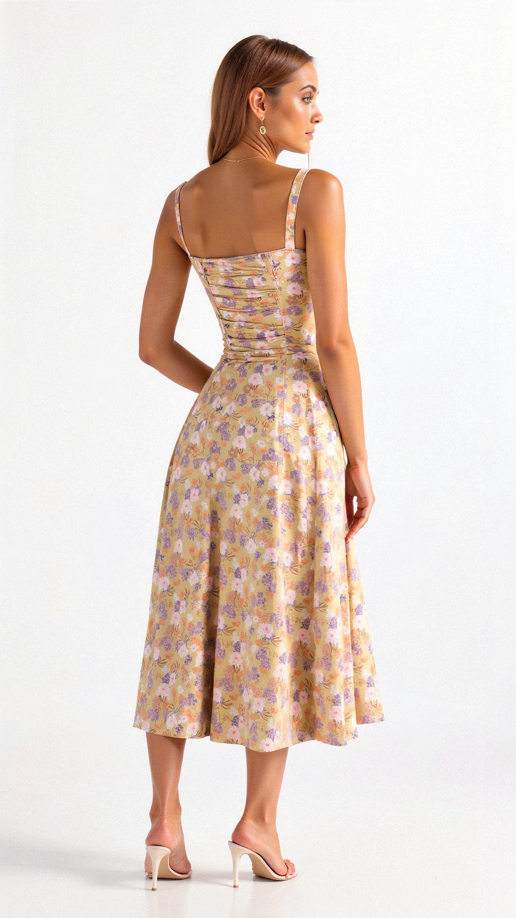 Summer Floral Midi Dress