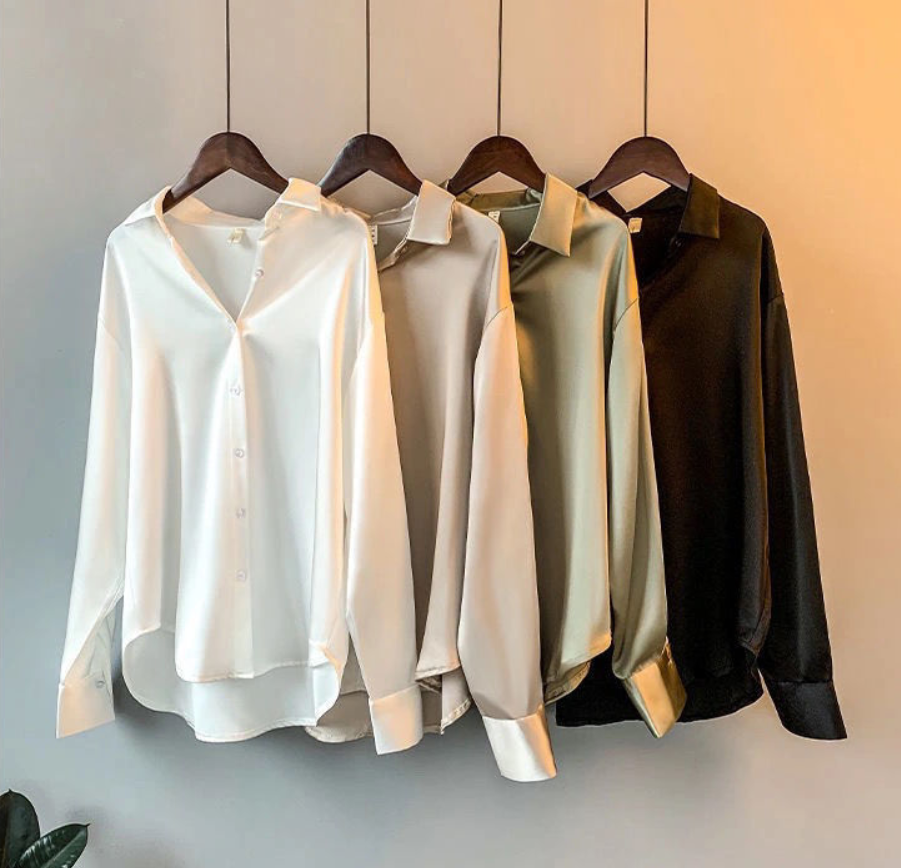 Oversized Silky Blouse