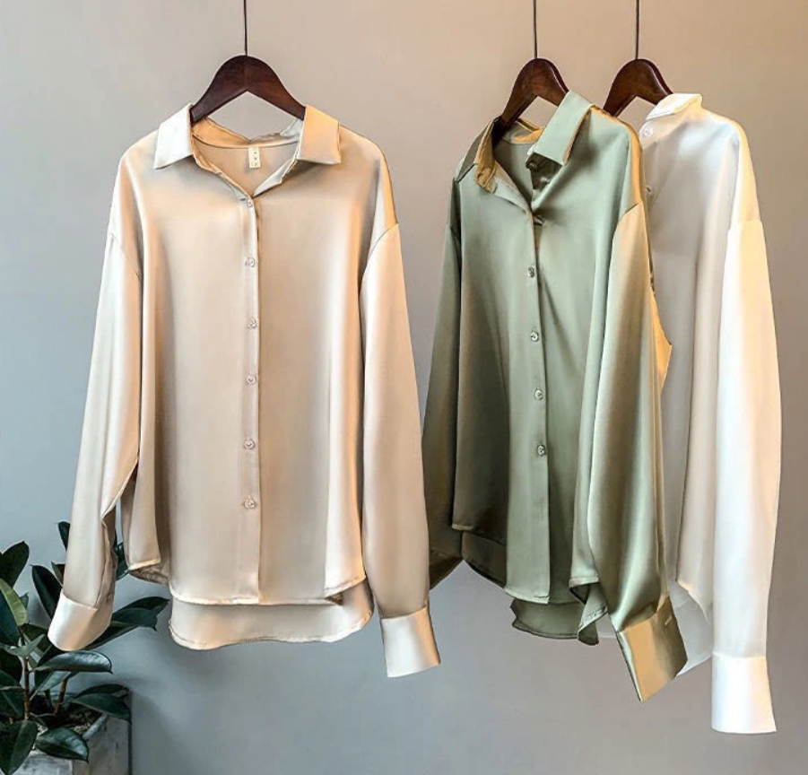 Oversized Silky Blouse