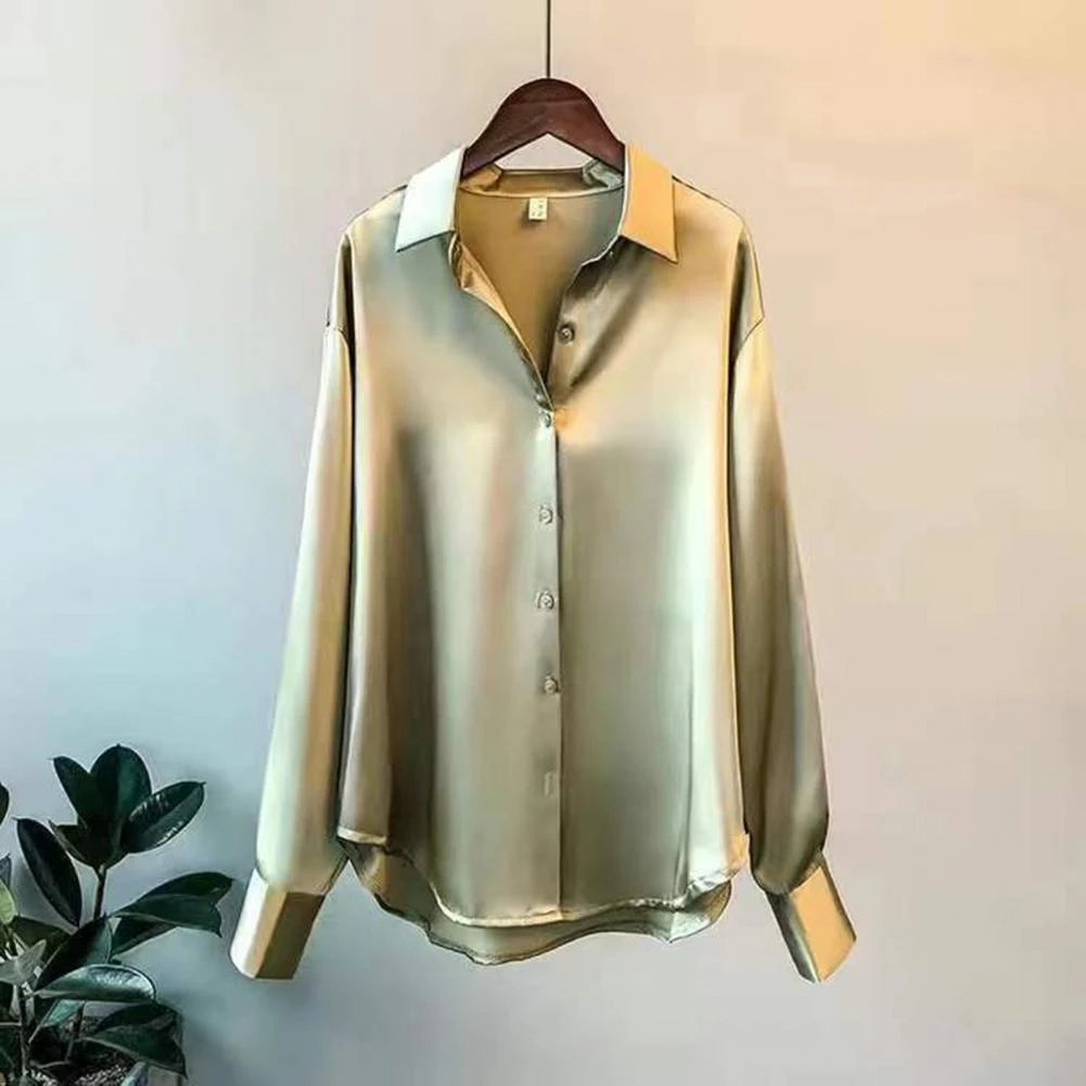 Oversized Silky Blouse