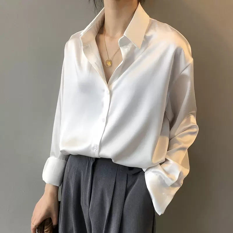 Oversized Silky Blouse