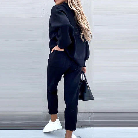 Casual Ribbed Jogger Set