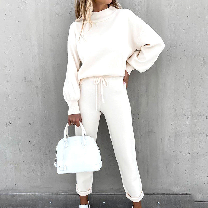 Casual Ribbed Jogger Set
