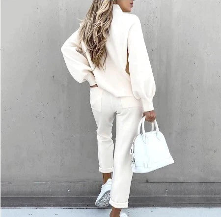 Casual Ribbed Jogger Set