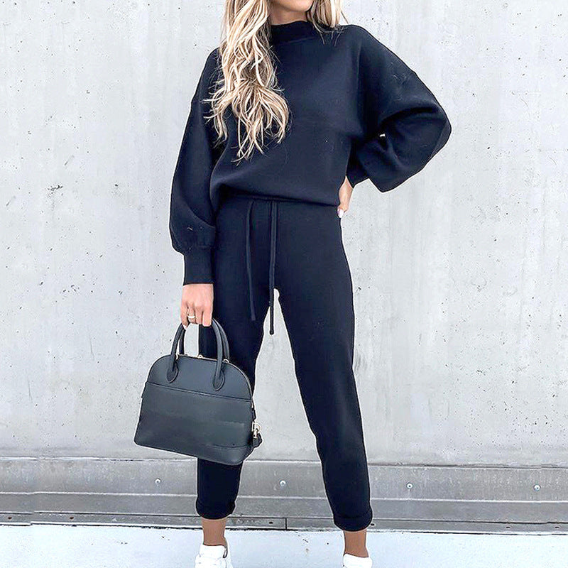 Casual Ribbed Jogger Set