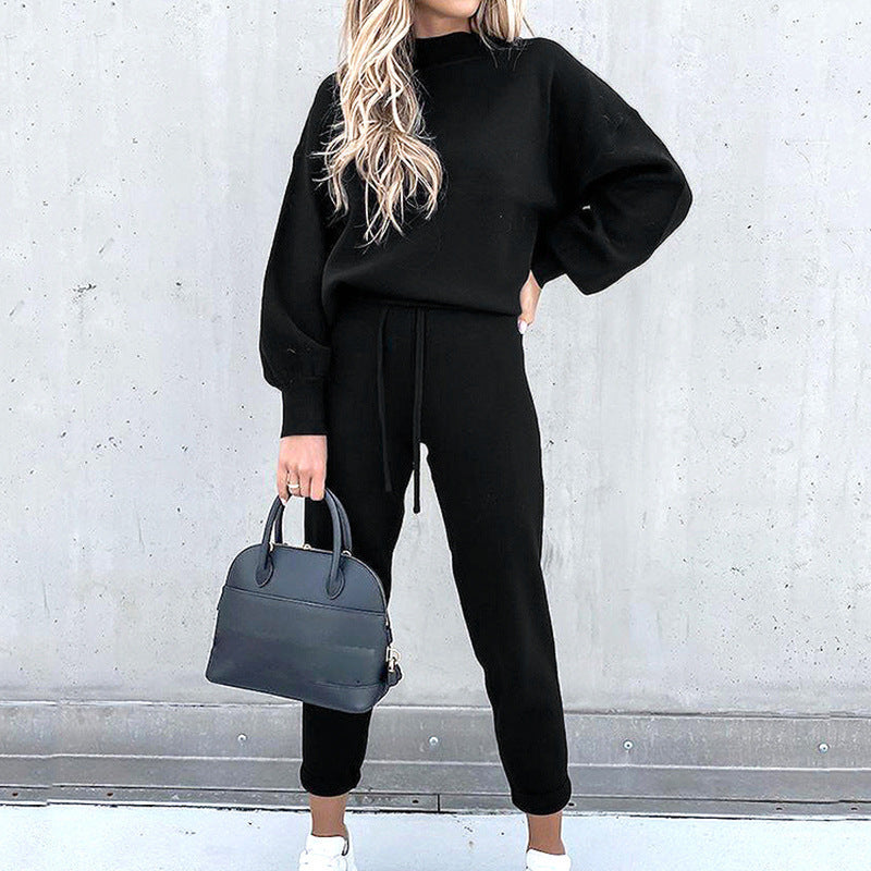 Casual Ribbed Jogger Set