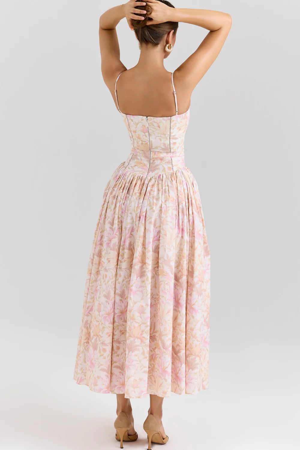 A-Line Floral Maxi Dress