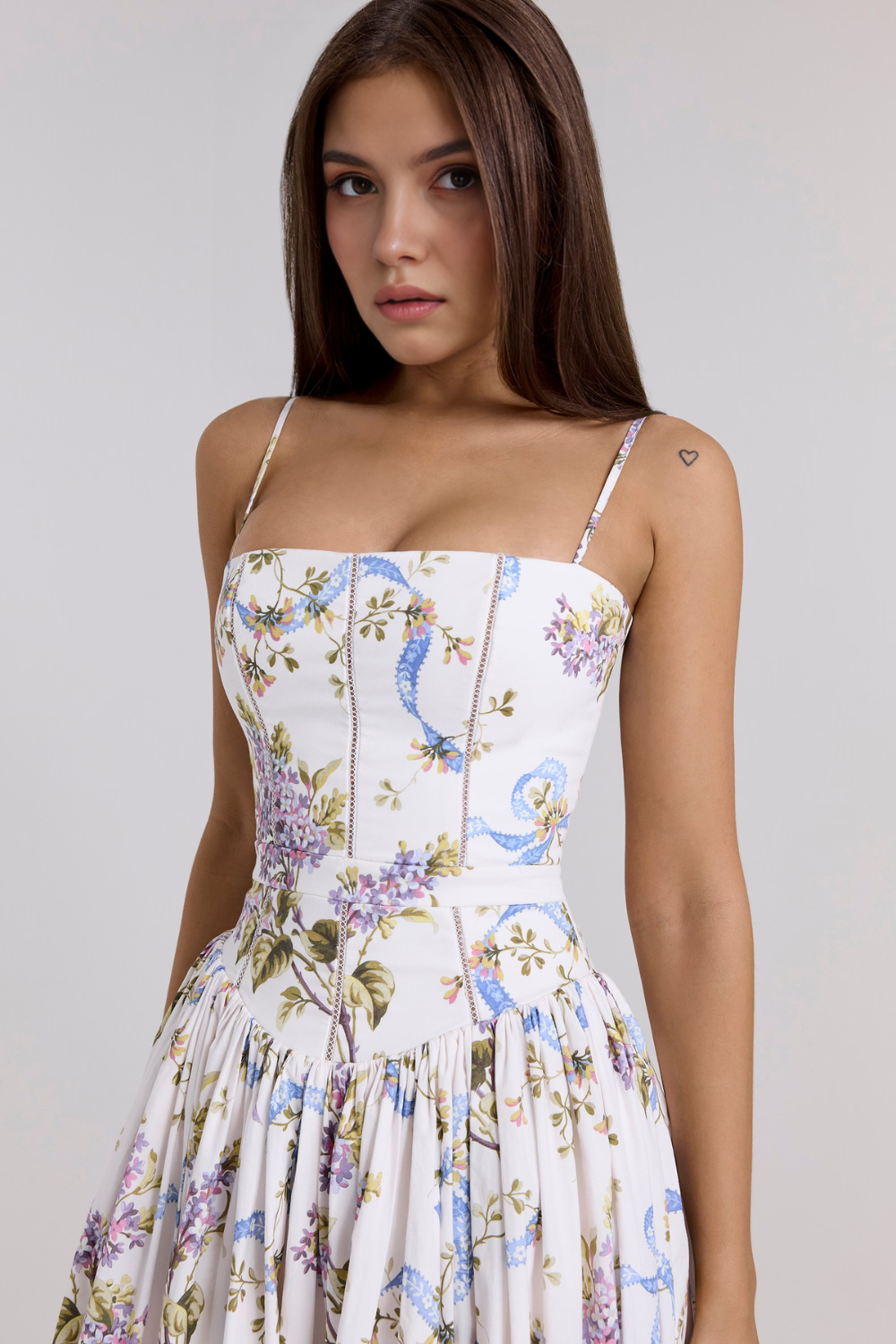 A-Line Floral Maxi Dress