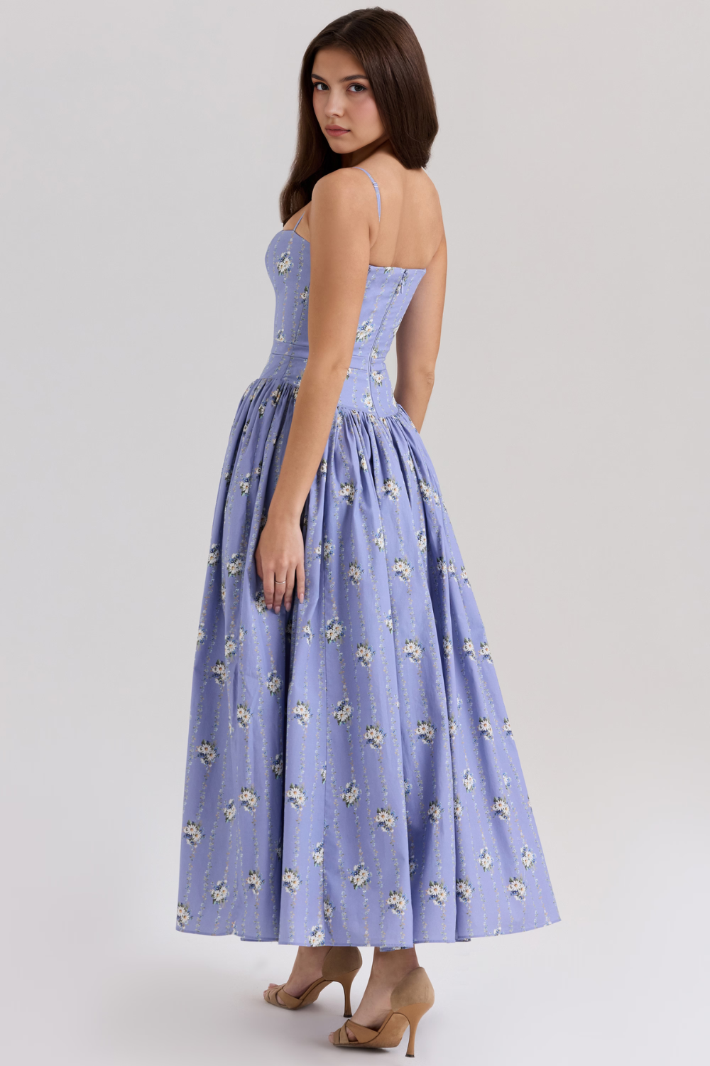 A-Line Floral Maxi Dress