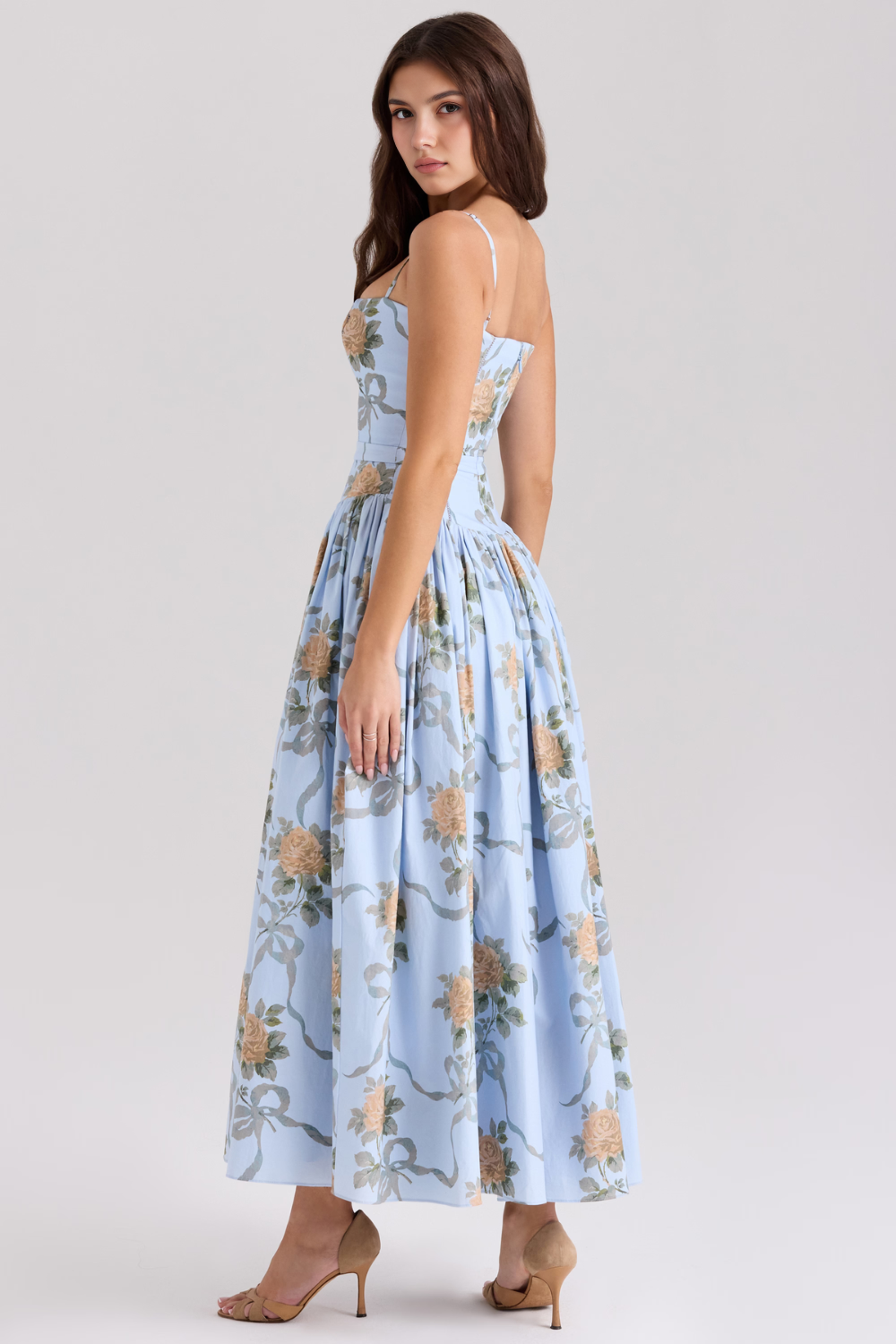 A-Line Floral Maxi Dress