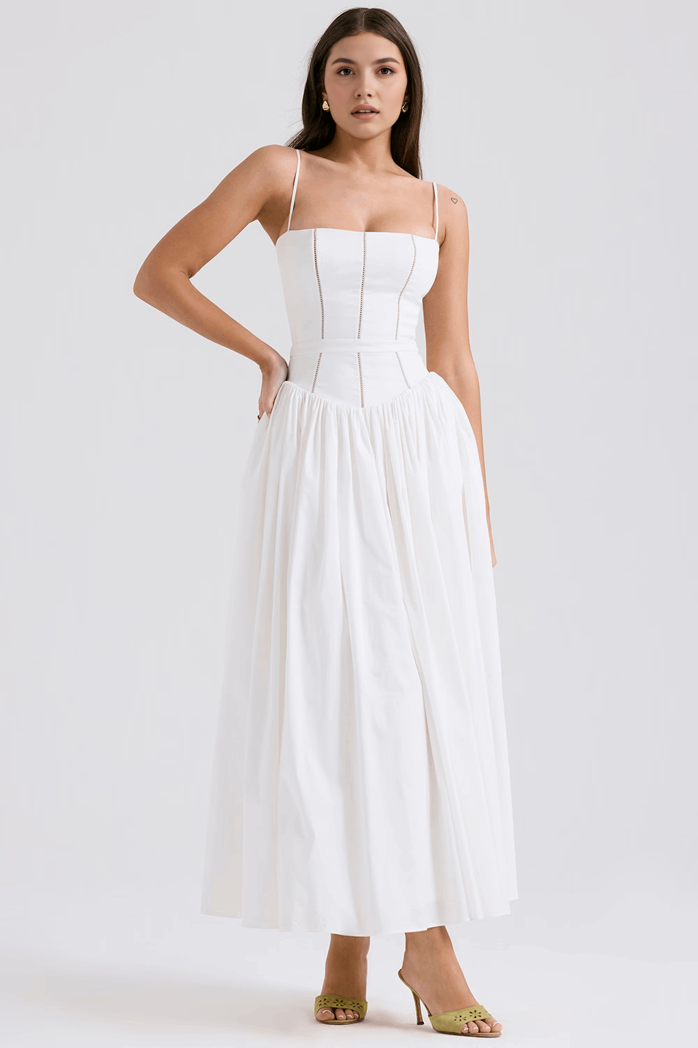 A-Line Floral Maxi Dress