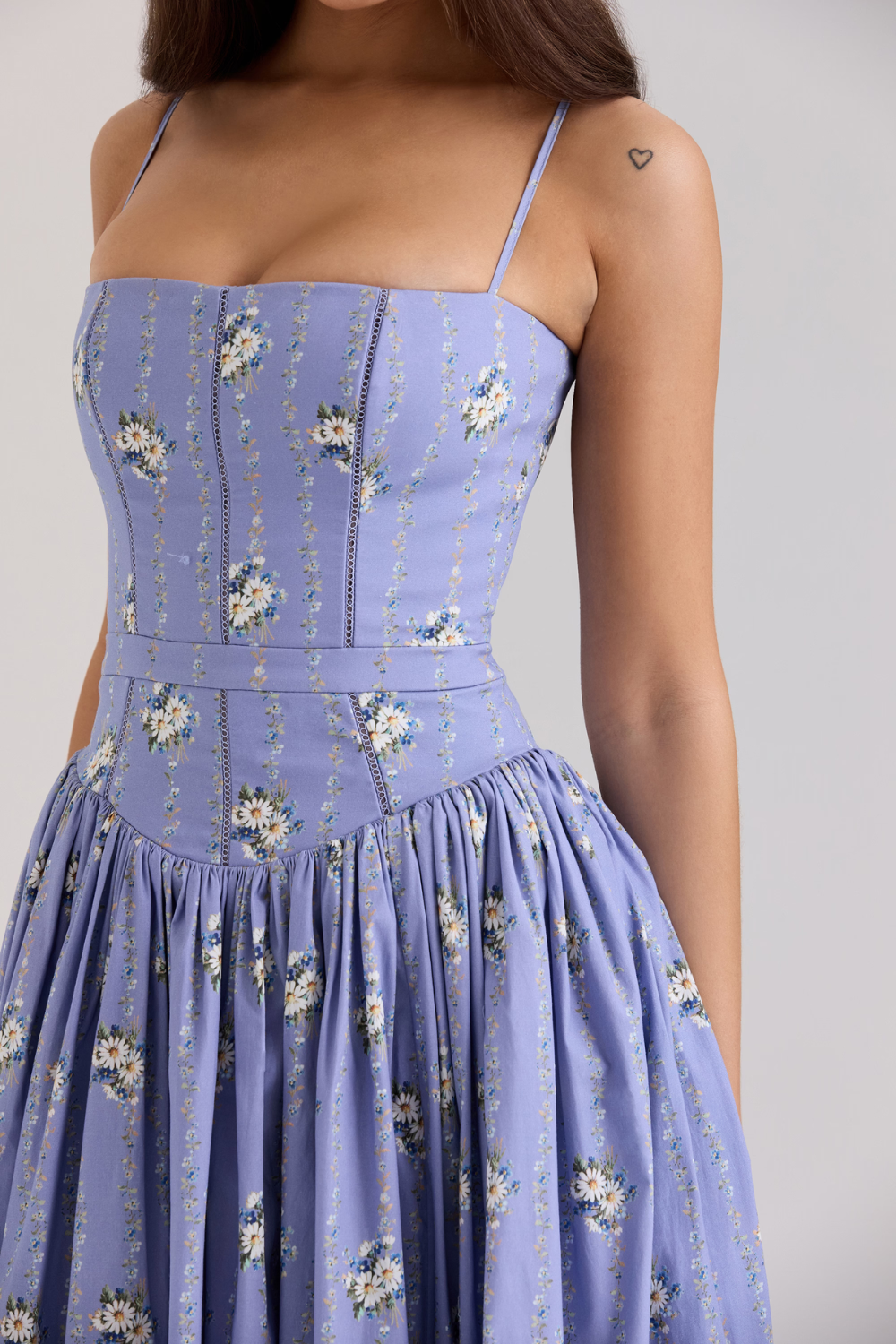 A-Line Floral Maxi Dress