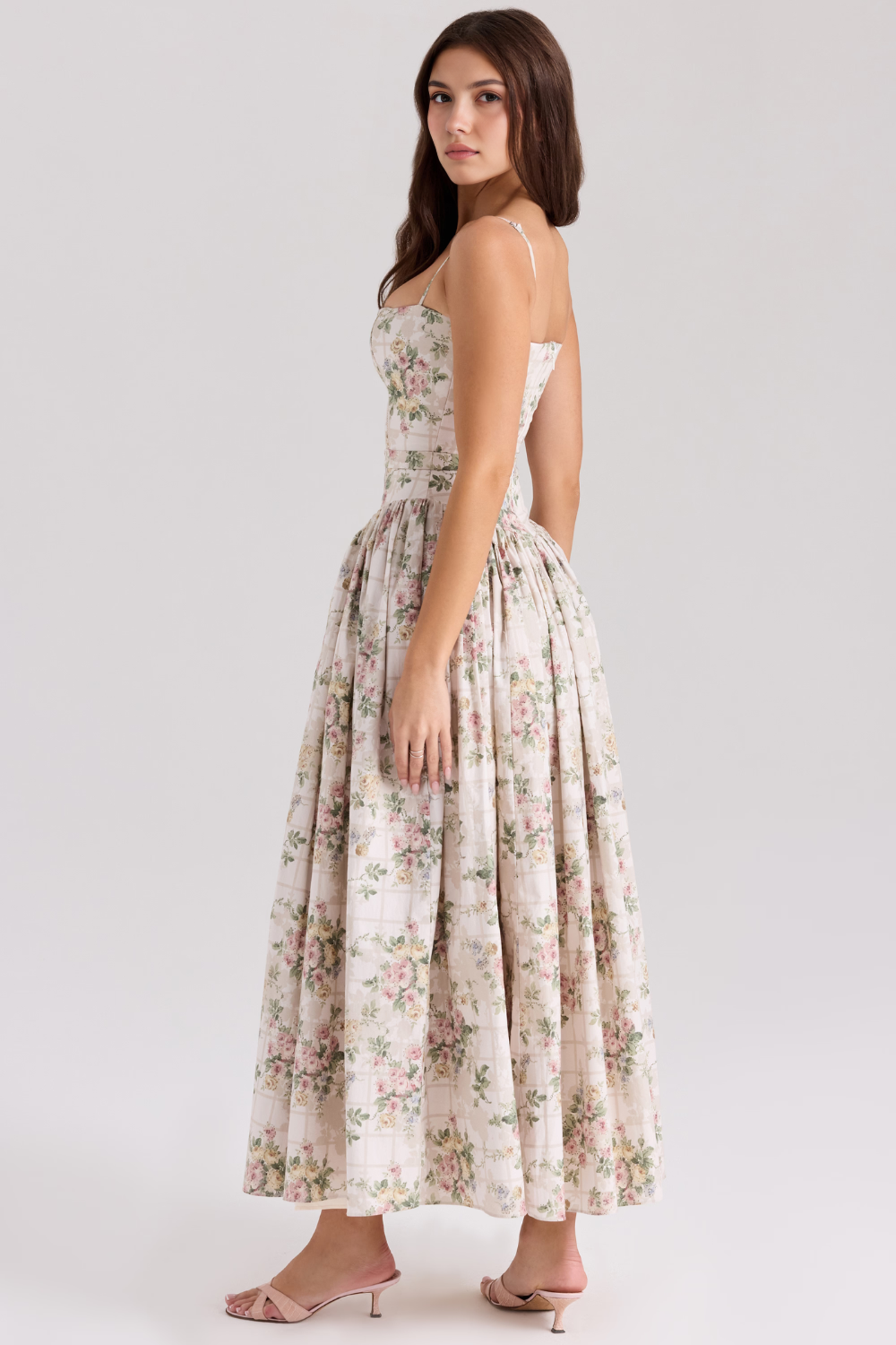 A-Line Floral Maxi Dress