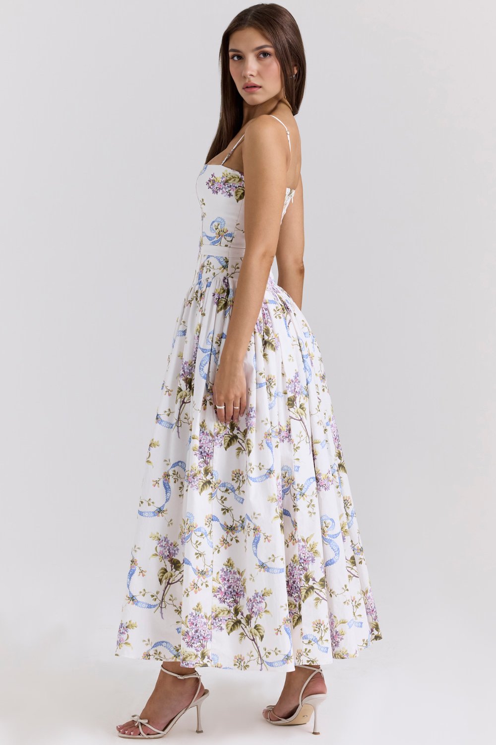 A-Line Floral Maxi Dress