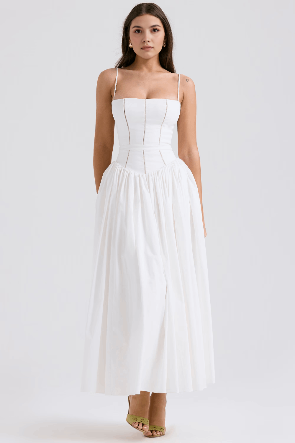 A-Line Floral Maxi Dress
