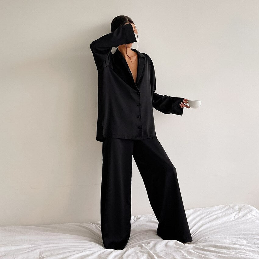 Versatile Long Sleeve Pants Set